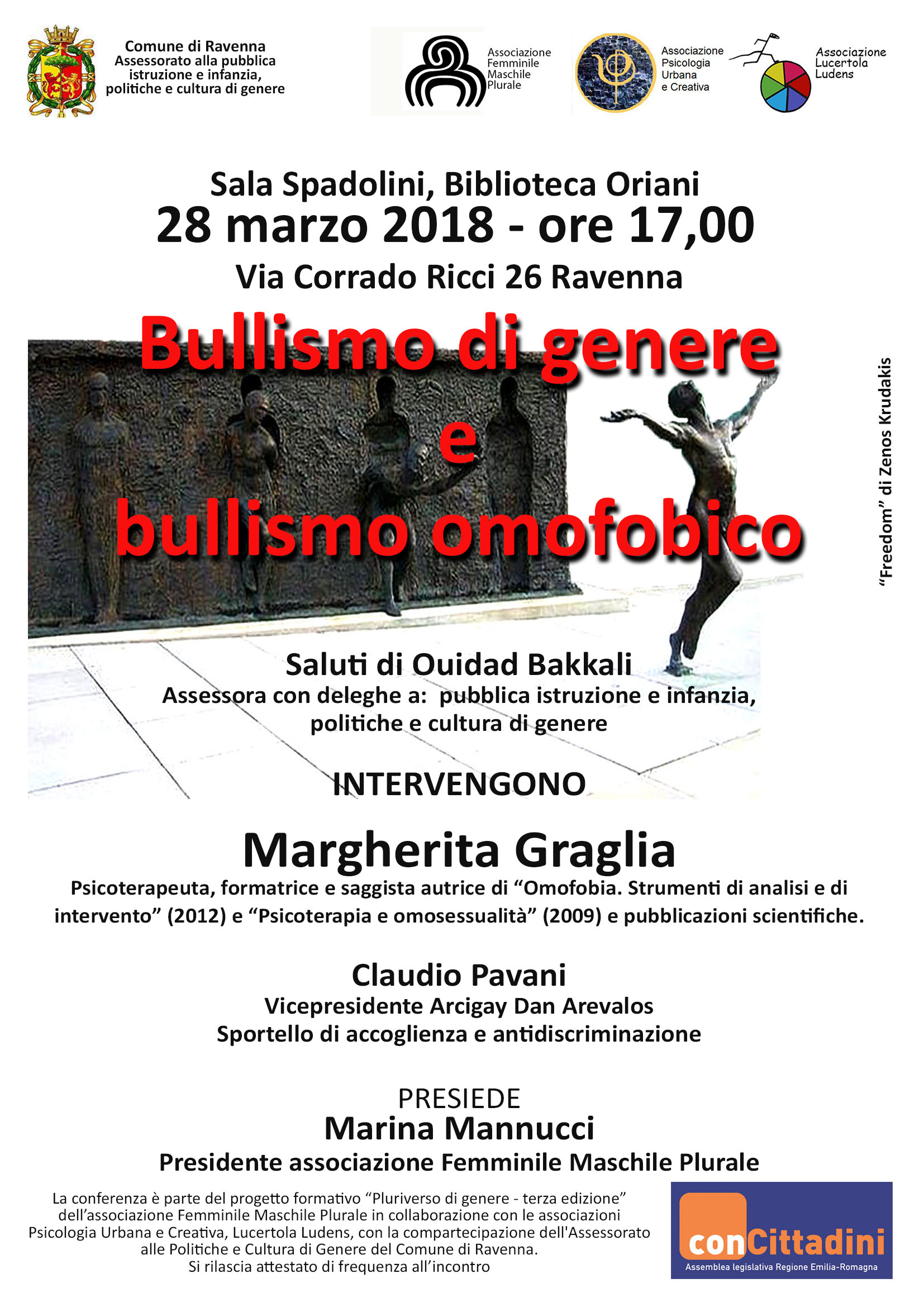Evento Bullismo Omofobico e di Genere